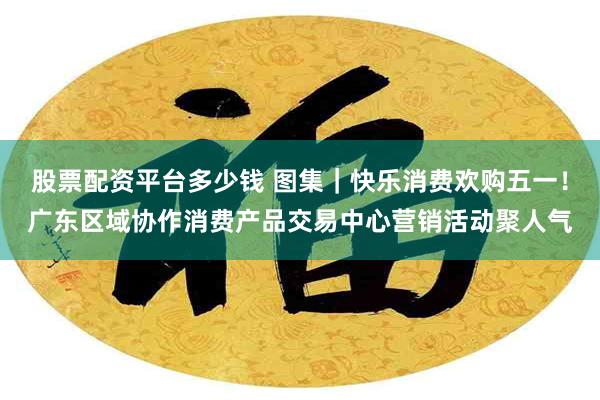 股票配资平台多少钱 图集｜快乐消费欢购五一！广东区域协作消费