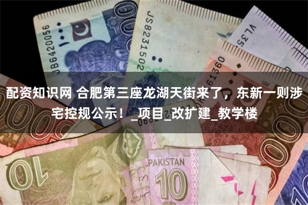 配资知识网 合肥第三座龙湖天街来了，东新一则涉宅控规公示！_