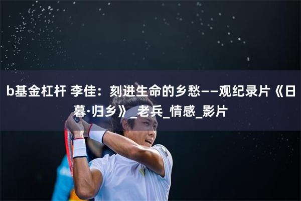 b基金杠杆 李佳：刻进生命的乡愁——观纪录片《日暮·归乡》_