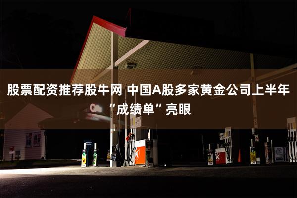 股票配资推荐股牛网 中国A股多家黄金公司上半年“成绩单”亮眼
