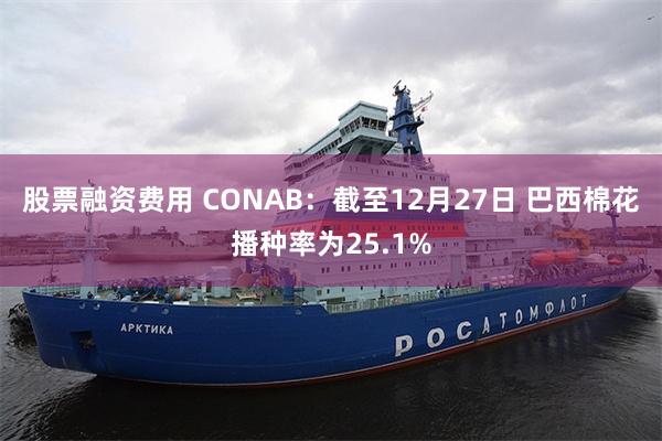 股票融资费用 CONAB：截至12月27日 巴西棉花播种率为