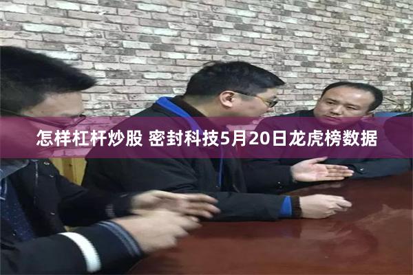 怎样杠杆炒股 密封科技5月20日龙虎榜数据